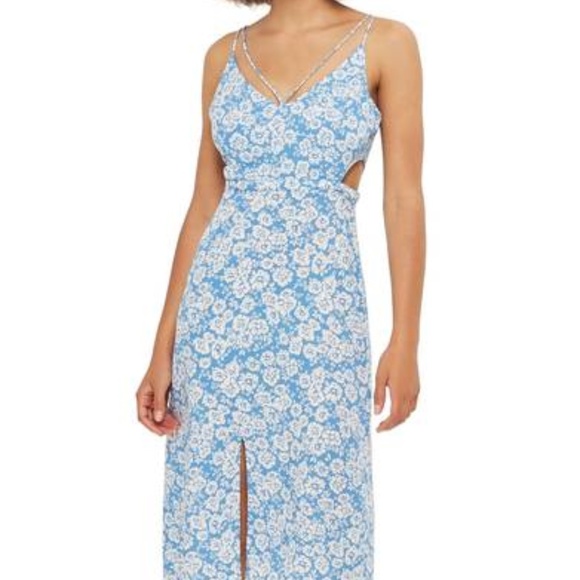 Topshop Dresses & Skirts - Topshop Cornflower Cutout Slipdress